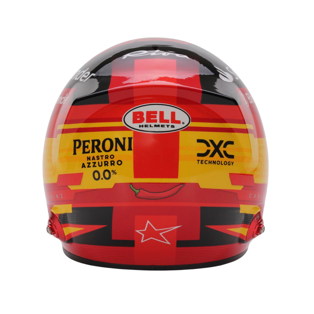 Casco Mini Helmet 1:2 Carlos Sainz Scuderia Ferrari 2024