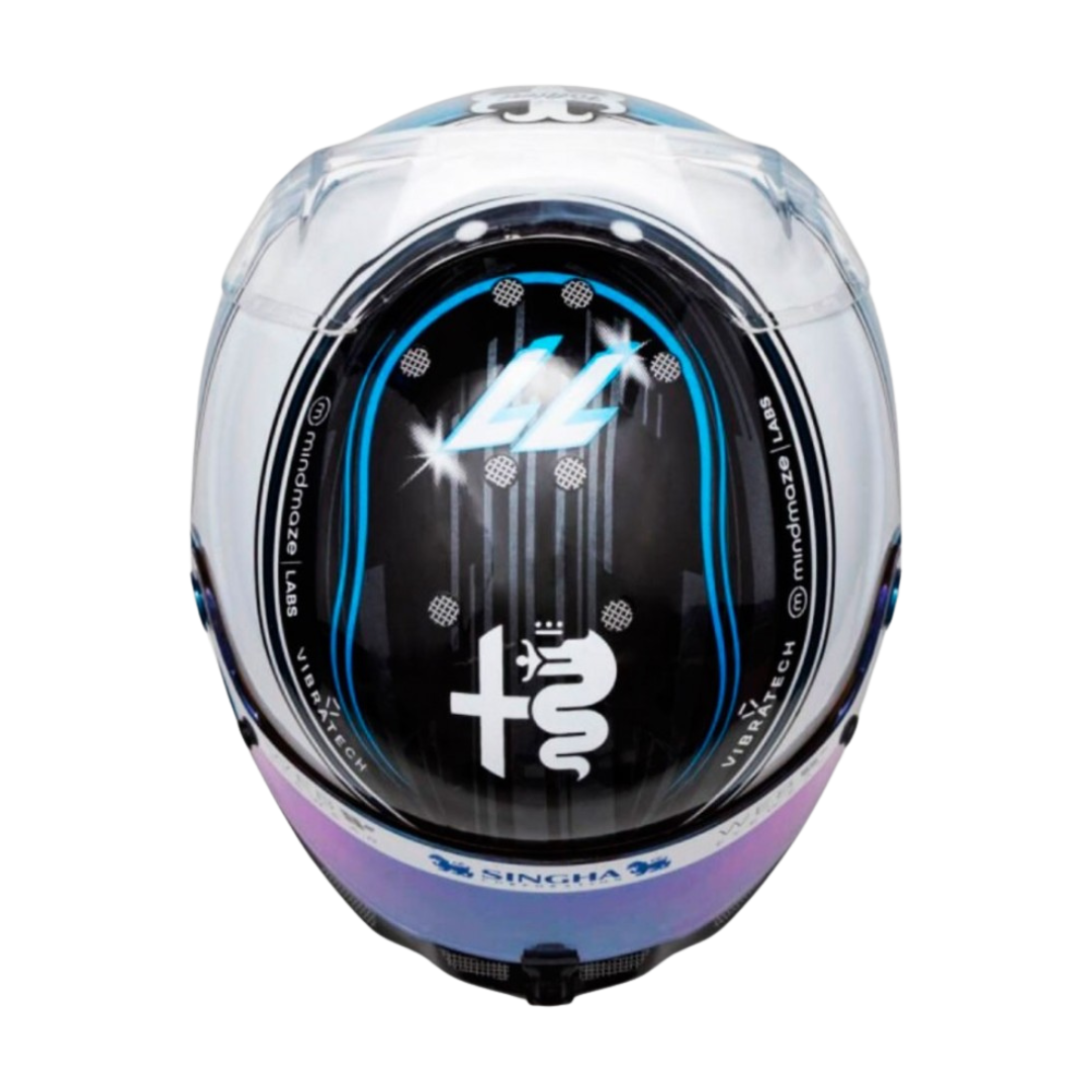 Casco Mini Helmet 1:2 Valtteri Bottas Alfa Romeo 2023