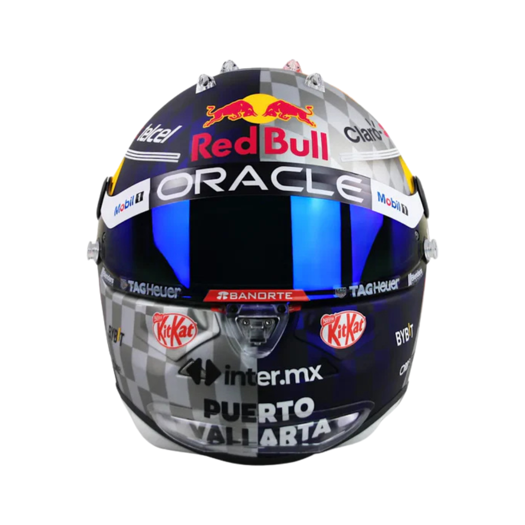 Mini Casco Sergio Pérez 20 Aniversario RBR Silverstone 2024 Scale 1:2