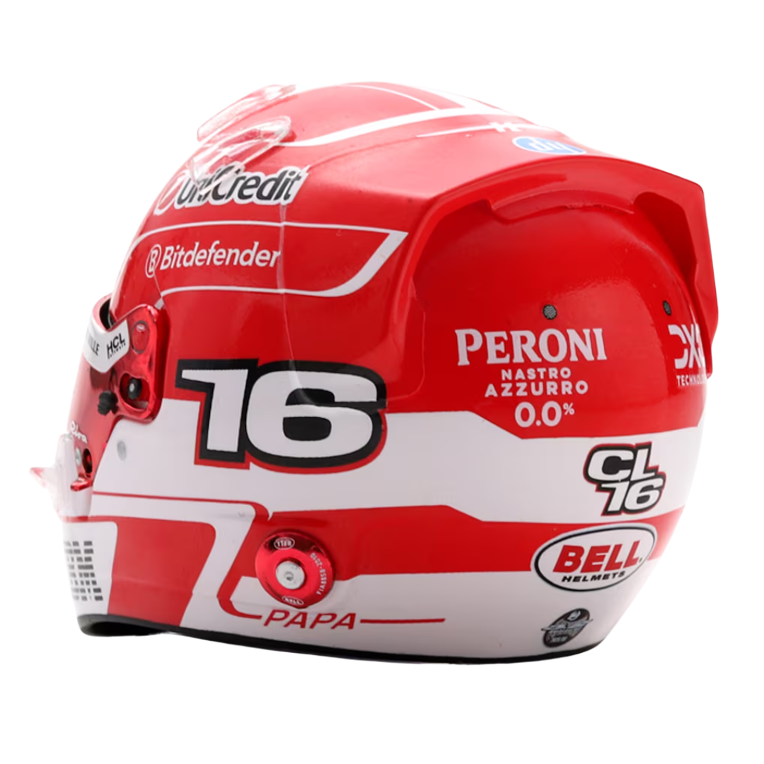 Mini Casco Charles Leclerc Ferrari F1™ 2025 Escala 1:5 Looksmart