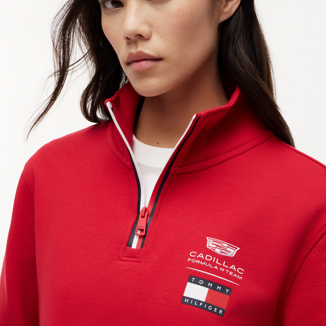 Sudadera Cadillac F1™ Tommy Hilfiger Half-Zip 2026 Oficial