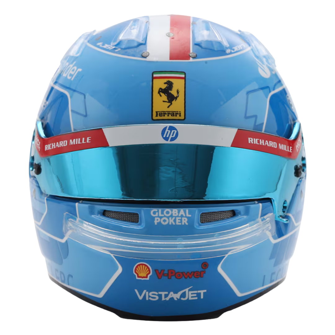 Casco Charles Leclerc Ferrari Miami GP 2024 - Edición Especial 1/5 Looksmart