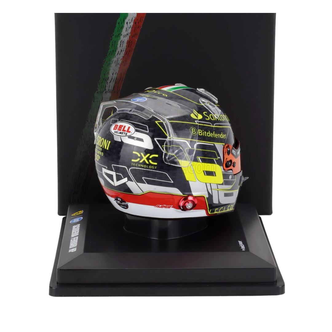 Casco de Fórmula 1 Charles Leclerc Ferrari 2024 - Escala 1/5 - Ganador GP Italia Monza
