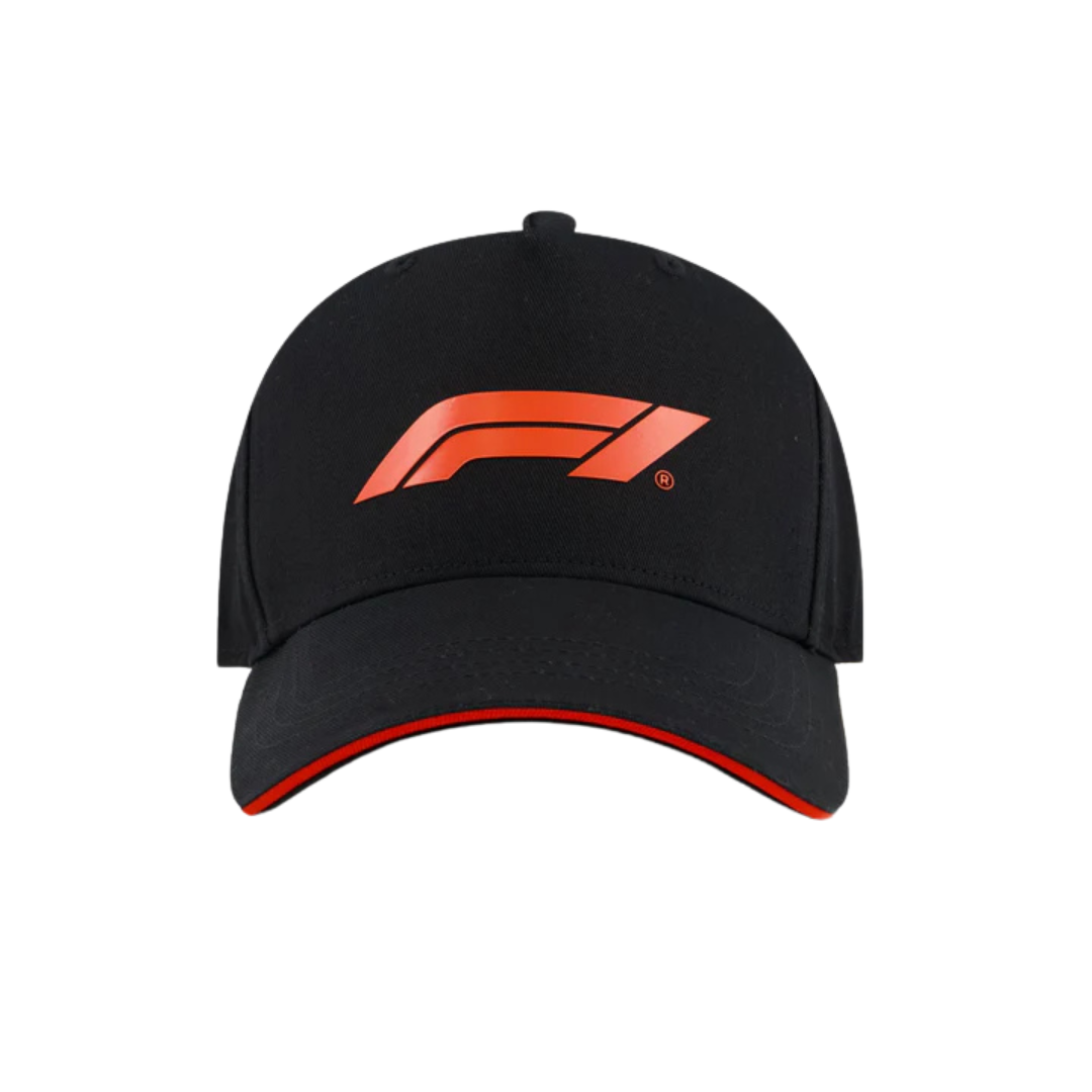 Gorra Negra Fórmula 1™ Tech Collection con Logotipo Rojo – Talla Ajustable