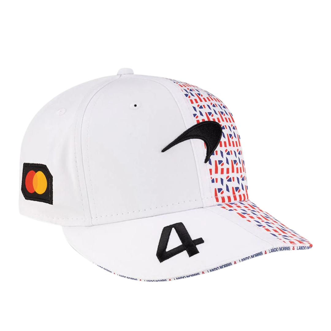 Gorra McLaren Norris British GP 2025 con el Número 4 - Edición Especial