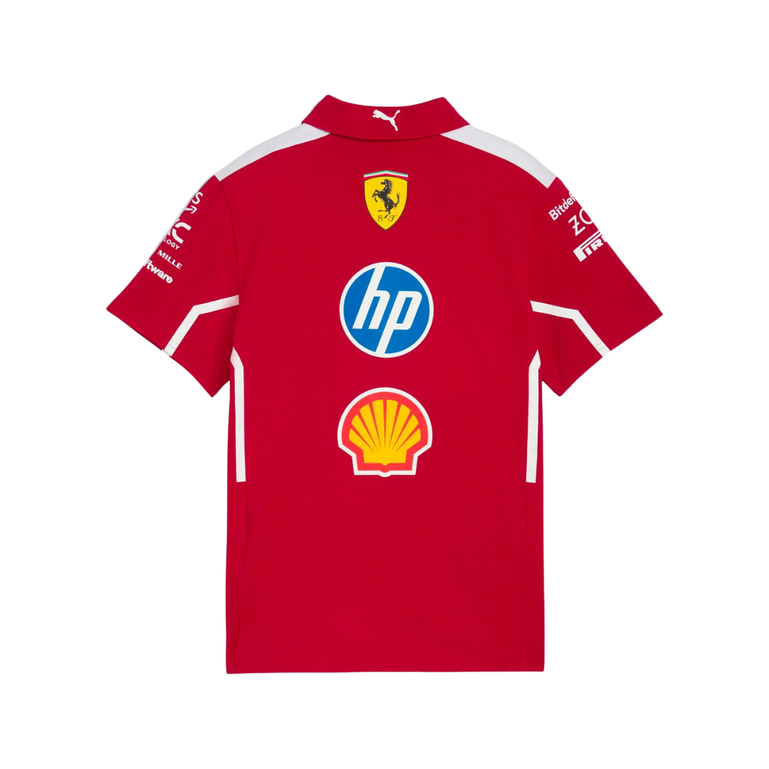 Playera Polo Scuderia Ferrari F1 PUMA 2025 Team