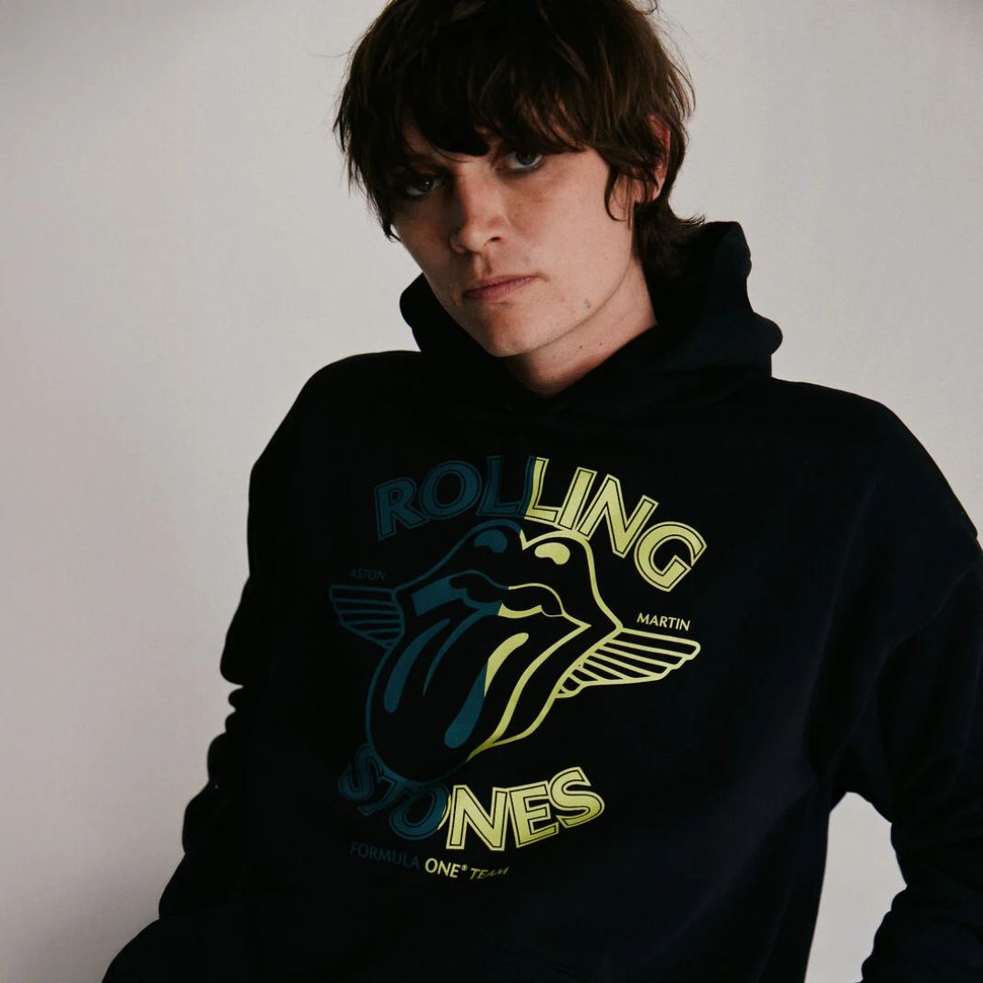 Aston Martin F1™ Team x The Rolling Stones Hoodie 2025 – Edición Especial