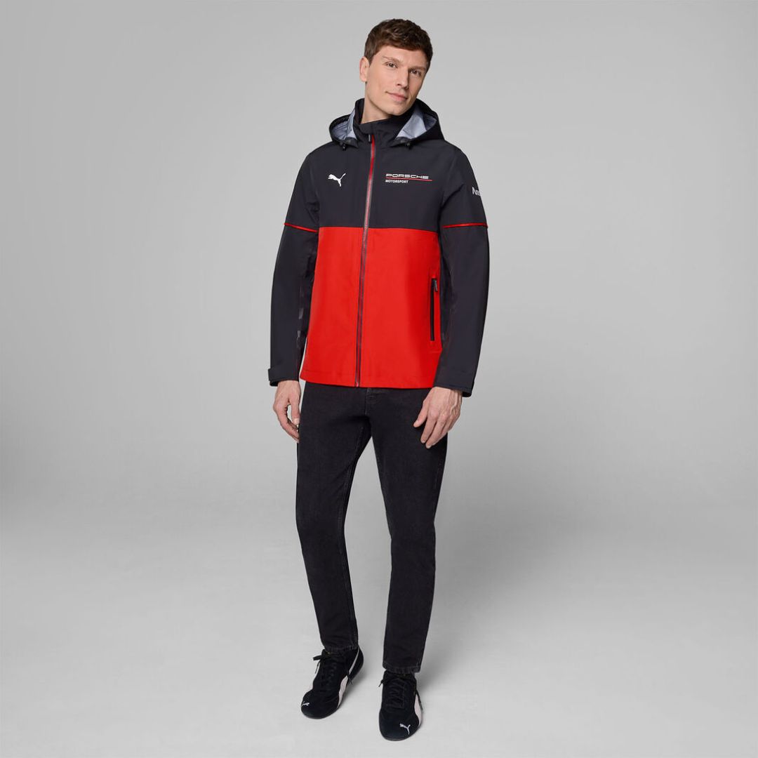 Porsche Motorsport Team Rain Jacket 2025 – Chaqueta Impermeable Oficial PUMA