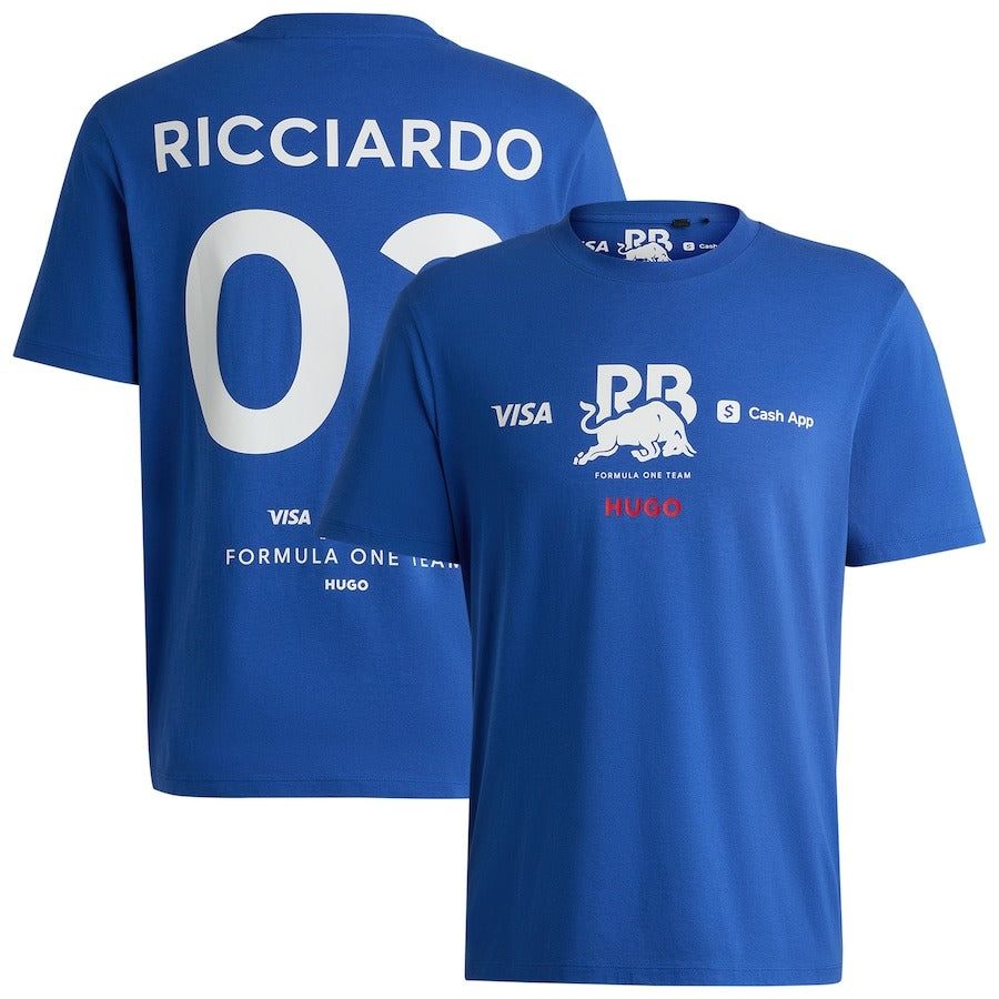 Playera HUGO Visa Cash App RB Daniel Ricciardo Azul **2024**