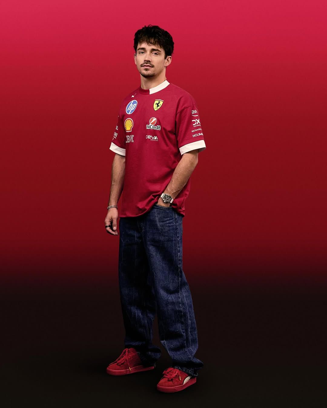 Playera Oversized Scuderia Ferrari F1™ PUMA 2025 Pilotos lo