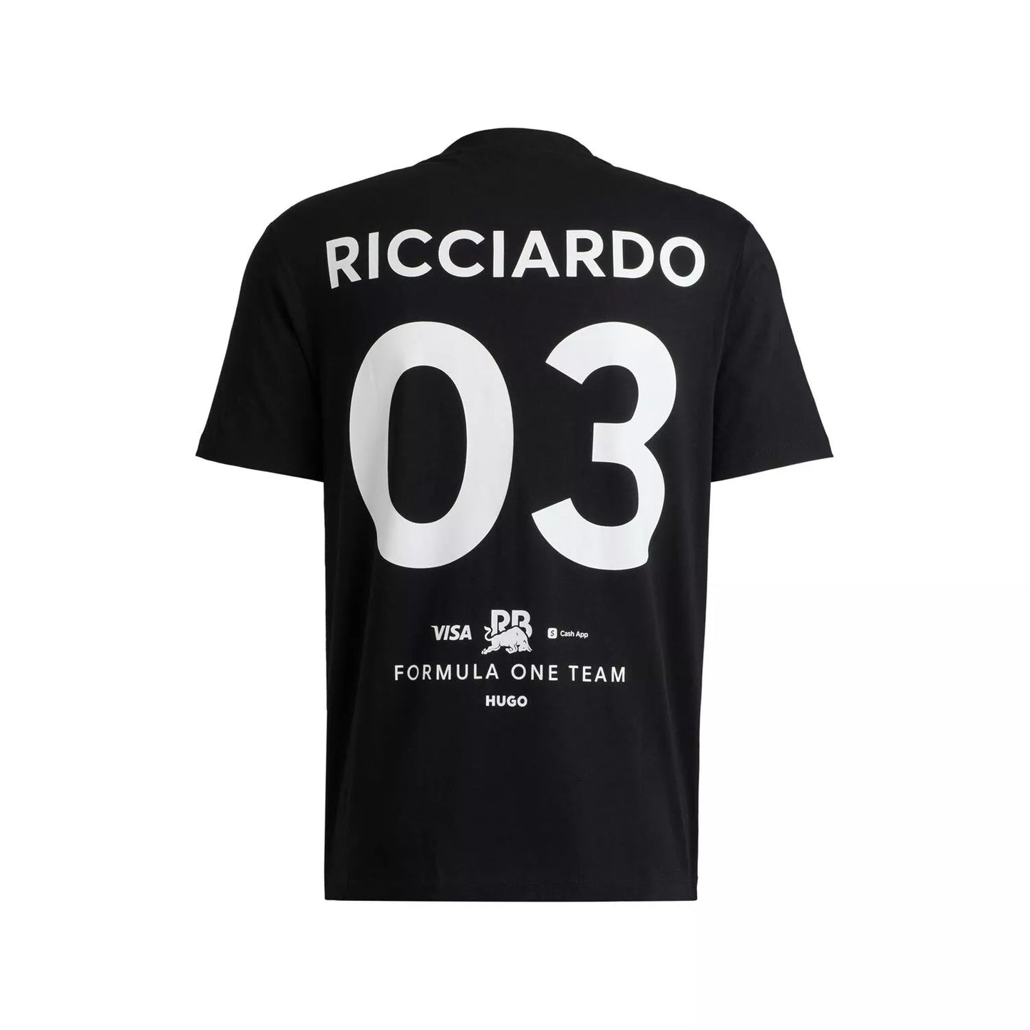 Playera HUGO Visa Cash App RB Daniel Ricciardo Negra **2024**