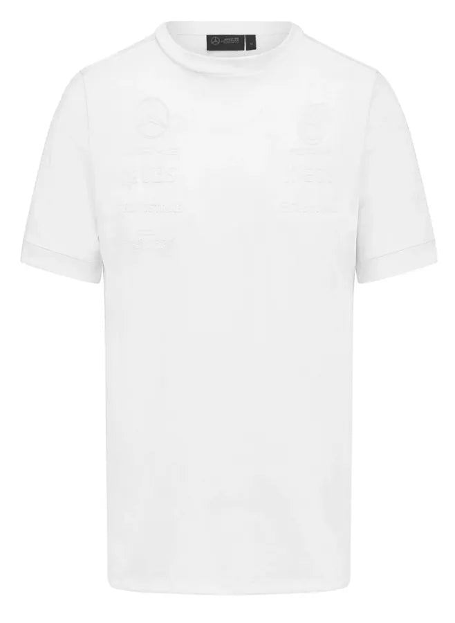 Mercedes AMG Petronas Stealth White T-shirt Season **2023**