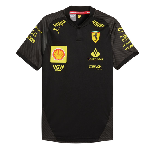 Playera negra Scuderia Ferrari F1 Monza GP de Italia Edición Especial