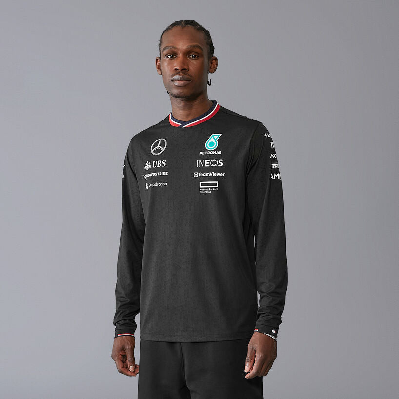Playera | Manga Larga Mercedes-AMG Petronas Negra 2024