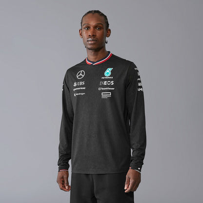 Playera | Manga Larga Mercedes-AMG Petronas Negra 2024