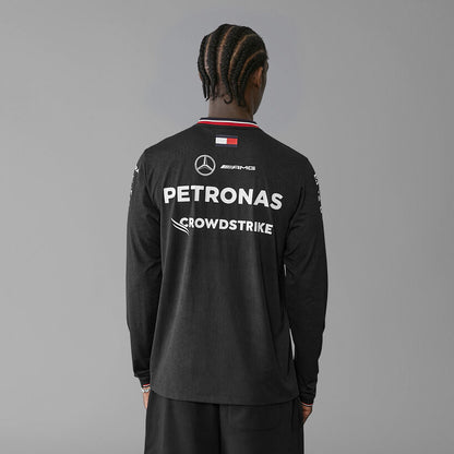 Playera | Manga Larga Mercedes-AMG Petronas Negra 2024