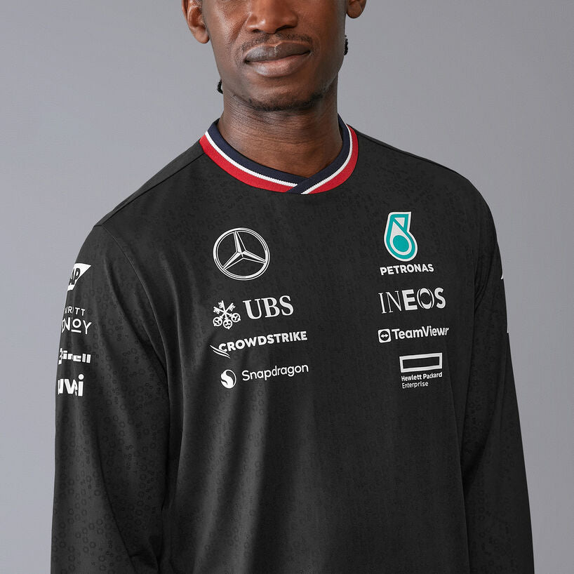 Playera | Manga Larga Mercedes-AMG Petronas Negra 2024