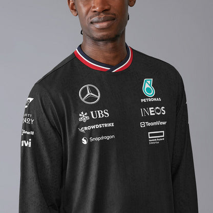Playera | Manga Larga Mercedes-AMG Petronas Negra 2024
