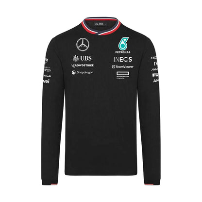 Playera | Manga Larga Mercedes-AMG Petronas Negra 2024