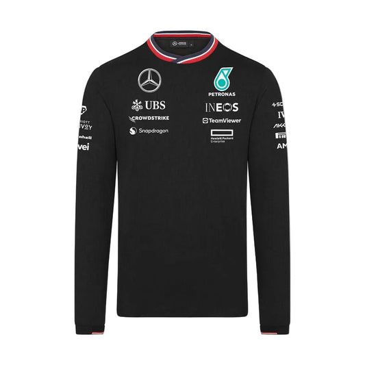 Playera | Manga Larga Mercedes-AMG Petronas Negra 2024