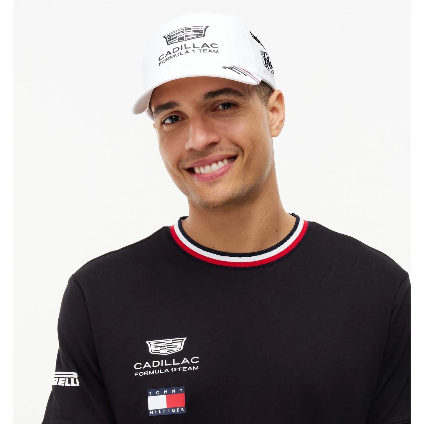 Gorra Oficial Cadillac F1™ x Tommy Hilfiger | Checo Pérez #11 Snapback — Edición con Patrocinadores