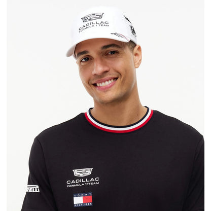Gorra Oficial Cadillac F1™ x Tommy Hilfiger | Checo Pérez #11 Snapback — Edición con Patrocinadores