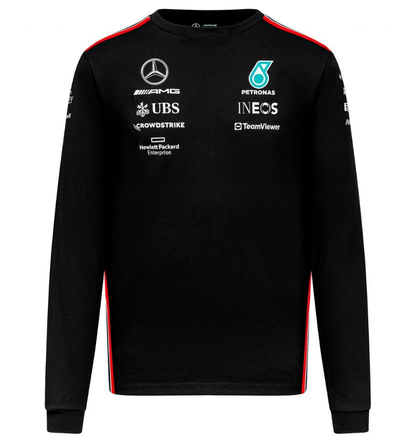 Mercedes AMG Petronas Black Long Sleeve T-Shirt Season **2023**