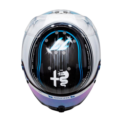 Casco Mini Helmet 1:2 Valtteri Bottas Alfa Romeo 2023