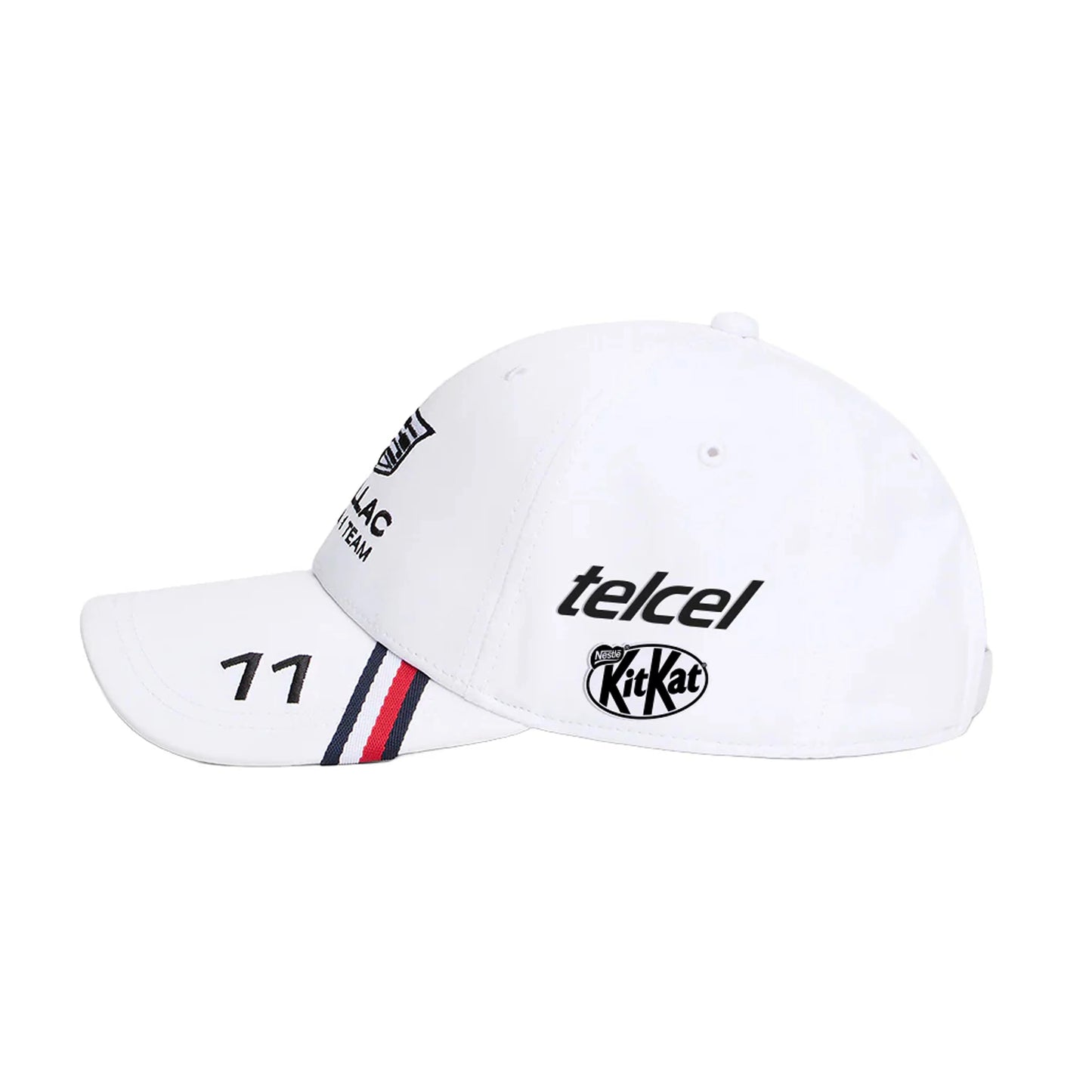 Gorra Oficial Cadillac F1™ x Tommy Hilfiger | Checo Pérez #11 Snapback — Edición con Patrocinadores