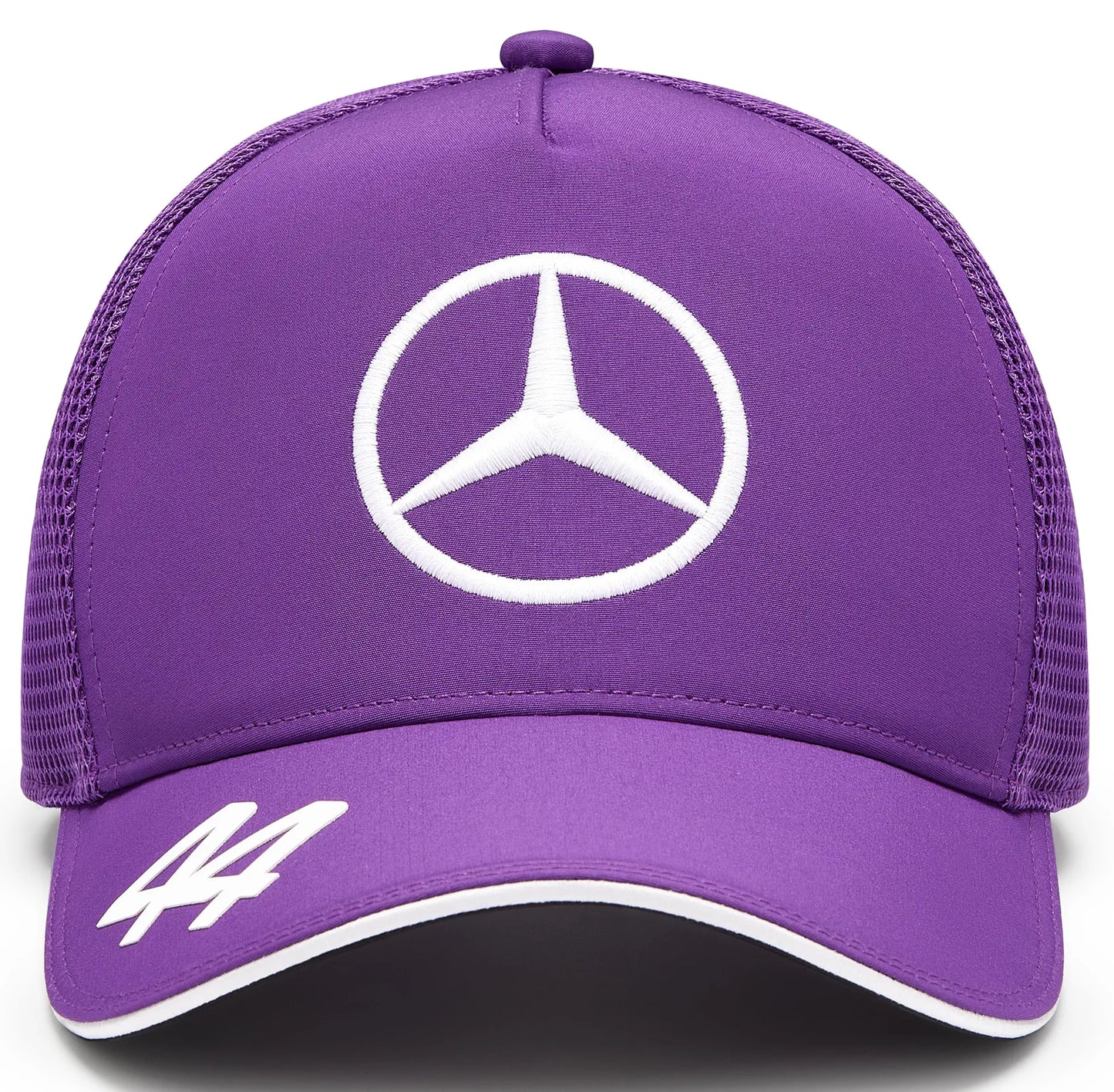 Gorra Mercedes AMG PETRONAS Lewis Hamilton Morada Trucker **2024**