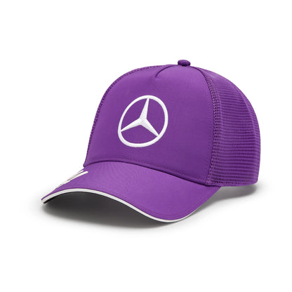 Gorra Mercedes AMG PETRONAS Lewis Hamilton Morada Trucker **2024**