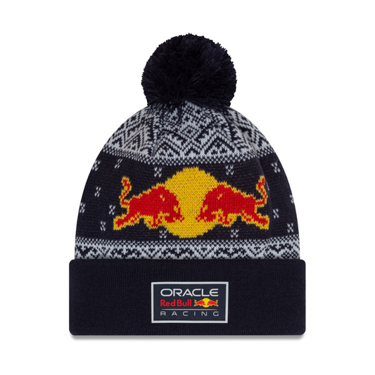 Gorro de invierno New Era XMAS Red Bull Racing azul marino