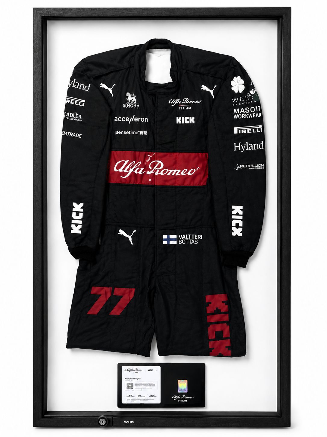 Mono de Carreras Alfa Romeo Valtteri Bottas 2023 AUTOGRAFIADO