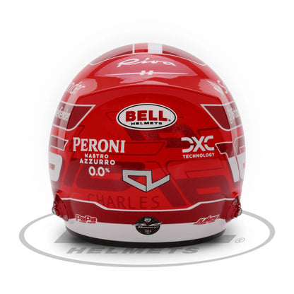 Mini Casco Temporada 2024 escala 1:2 Charles Leclerc