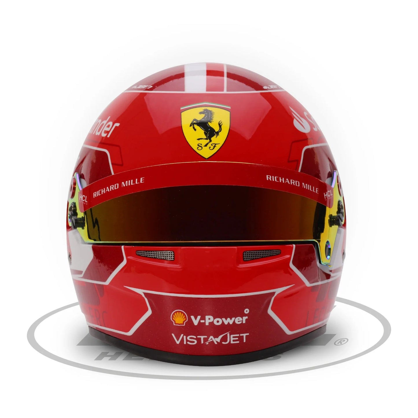 Mini Casco Temporada 2024 escala 1:2 Charles Leclerc