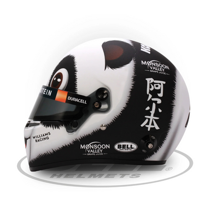 Mini casco de Fórmula 1 Bell a escala 1:2 Alex Albon GP de China 2024 Williams