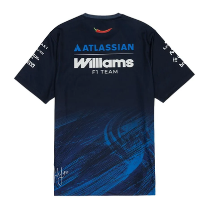 Camiseta Técnica Mujer Williams Racing Carlos Sainz 55 New Era Azul Marino