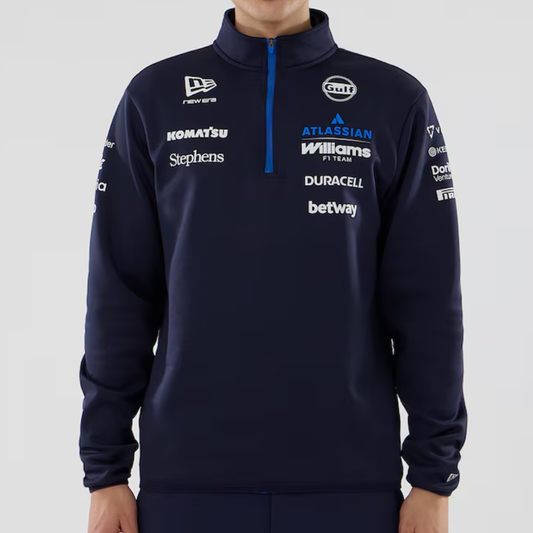 Williams Racing Navy Mid Layer 1/4 Zip New Era Oficial F1™