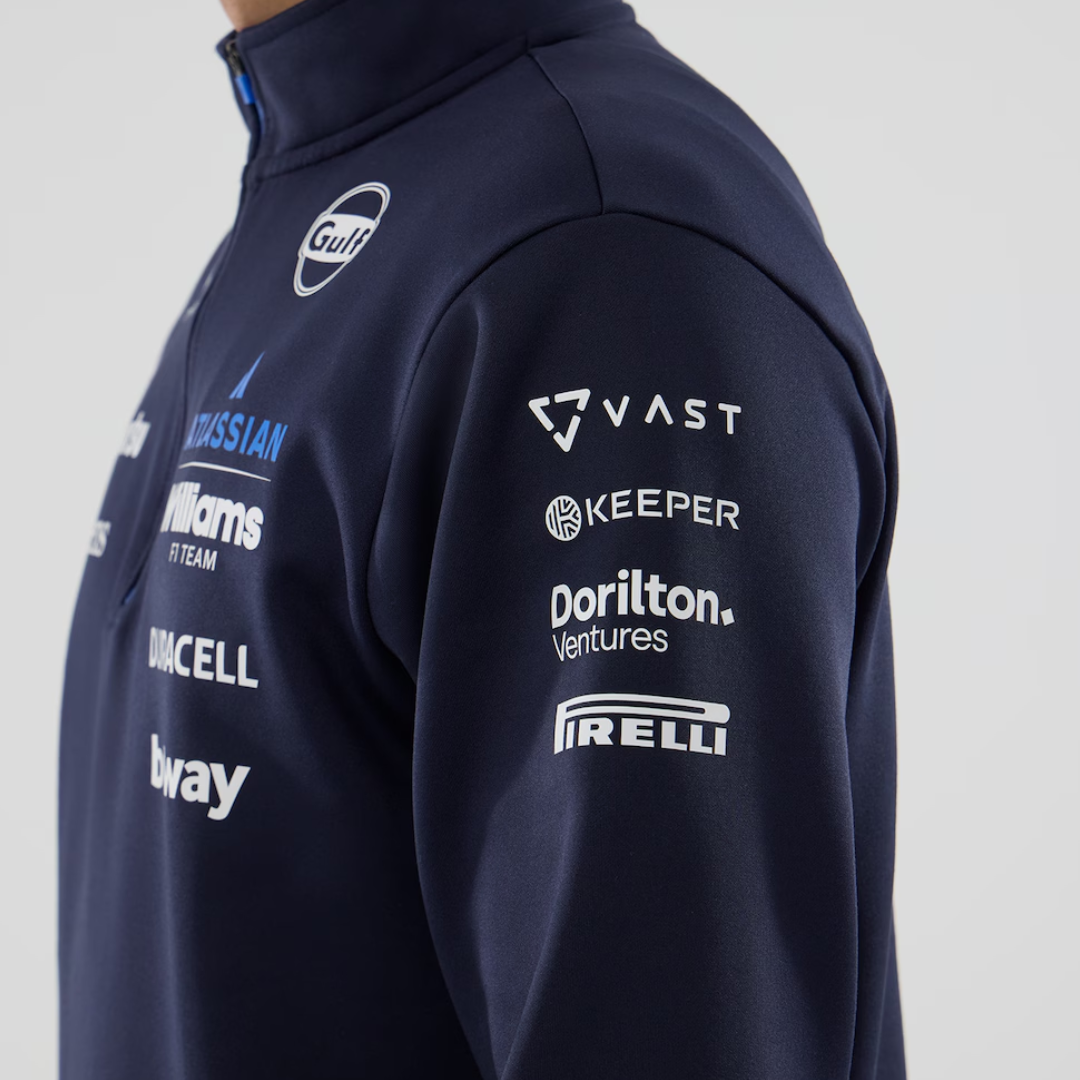 Williams Racing Navy Mid Layer 1/4 Zip New Era Oficial F1™