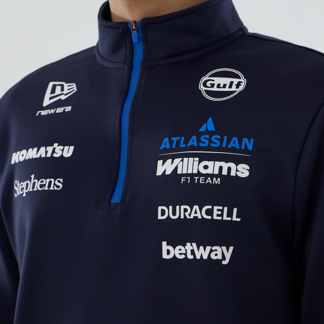 Williams Racing Navy Mid Layer 1/4 Zip New Era Oficial F1™