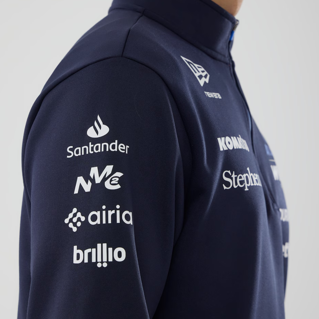 Williams Racing Navy Mid Layer 1/4 Zip New Era Oficial F1™