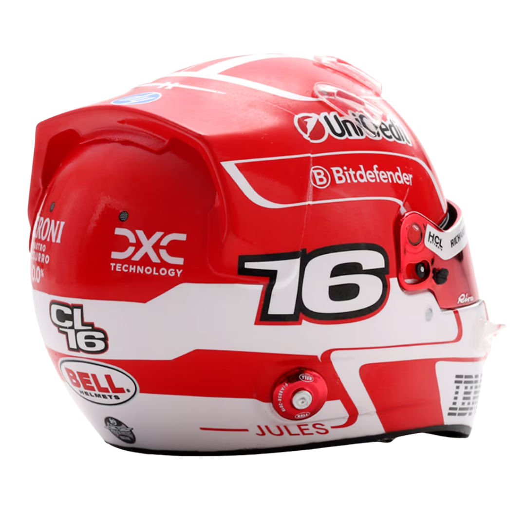 Mini Casco Charles Leclerc Ferrari F1™ 2025 Escala 1:5 Looksmart
