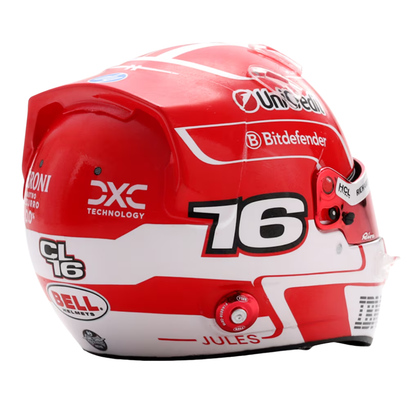 Mini Casco Charles Leclerc Ferrari F1™ 2025 Escala 1:5 Looksmart