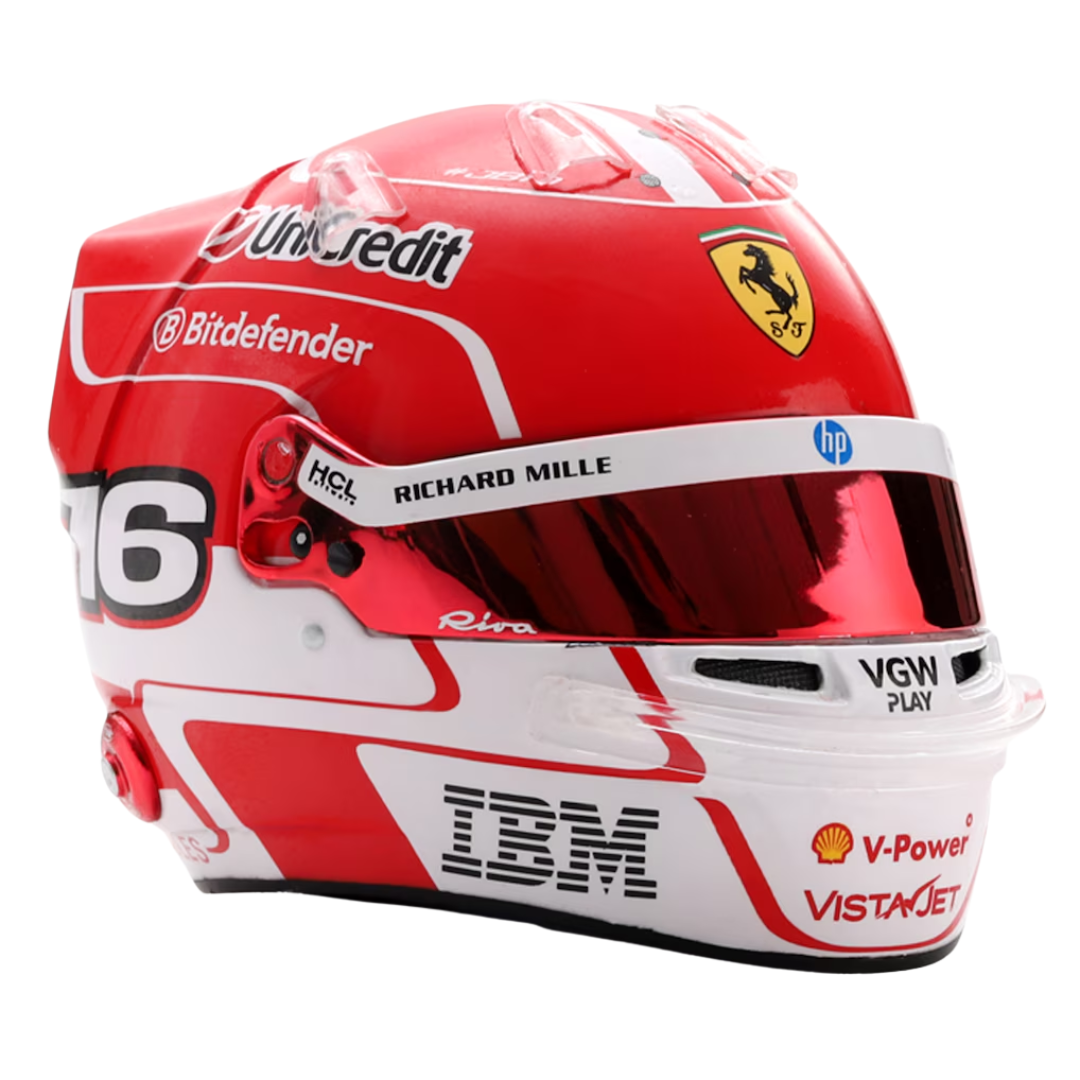Mini Casco Charles Leclerc Ferrari F1™ 2025 Escala 1:5 Looksmart