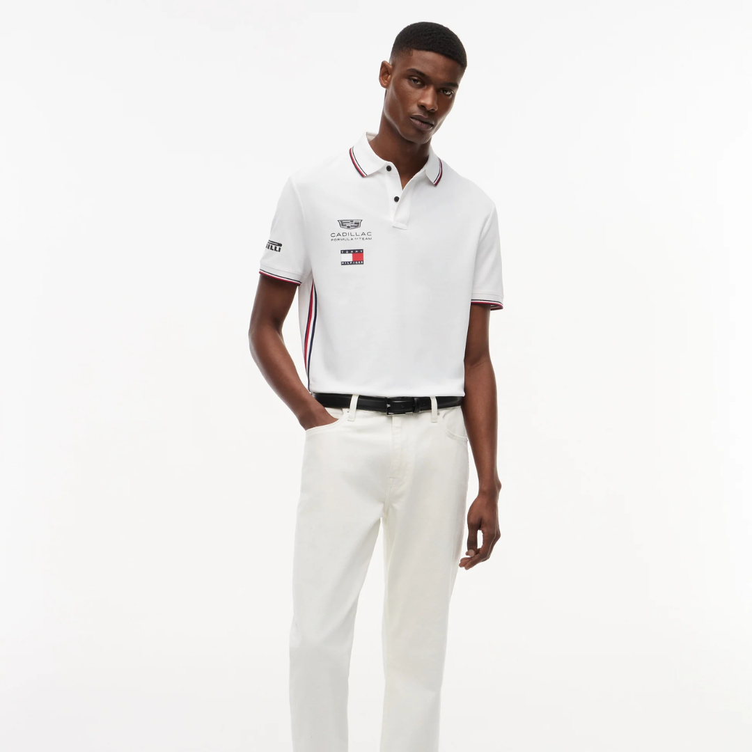 Polo Cadillac F1™ Team 2026 Tommy Hilfiger Oficial Blanco