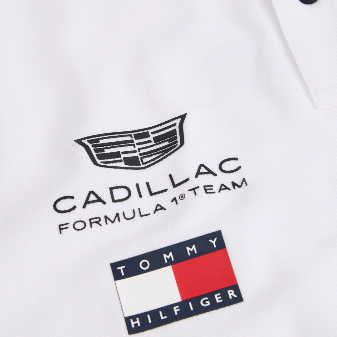 Polo Cadillac F1™ Team 2026 Tommy Hilfiger Oficial Blanco