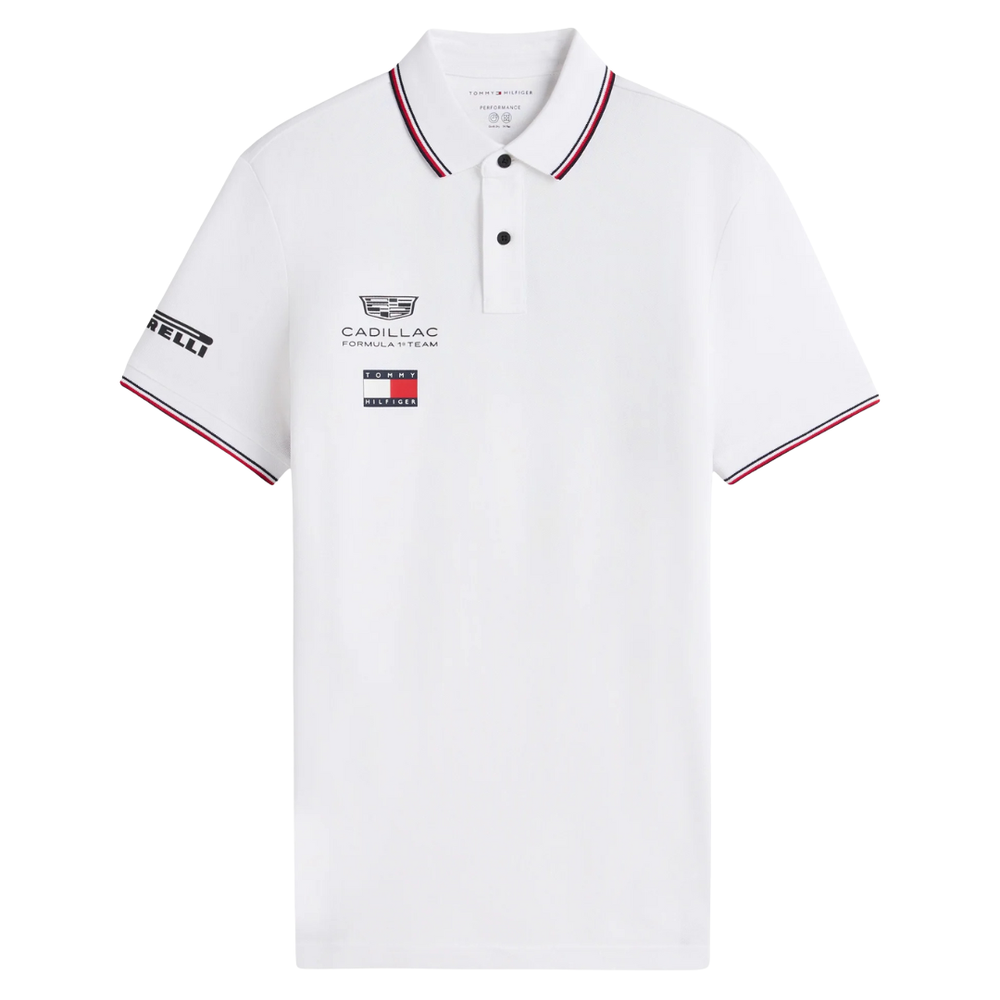 Polo Cadillac F1™ Team 2026 Tommy Hilfiger Oficial Blanco