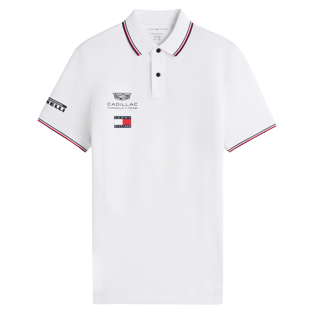 Polo Cadillac F1™ Team 2026 Tommy Hilfiger Oficial Blanco
