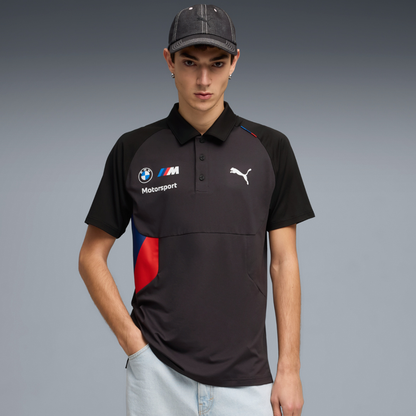 Polo BMW Motorsport PUMATech 2026 Hombre Negro Oficial