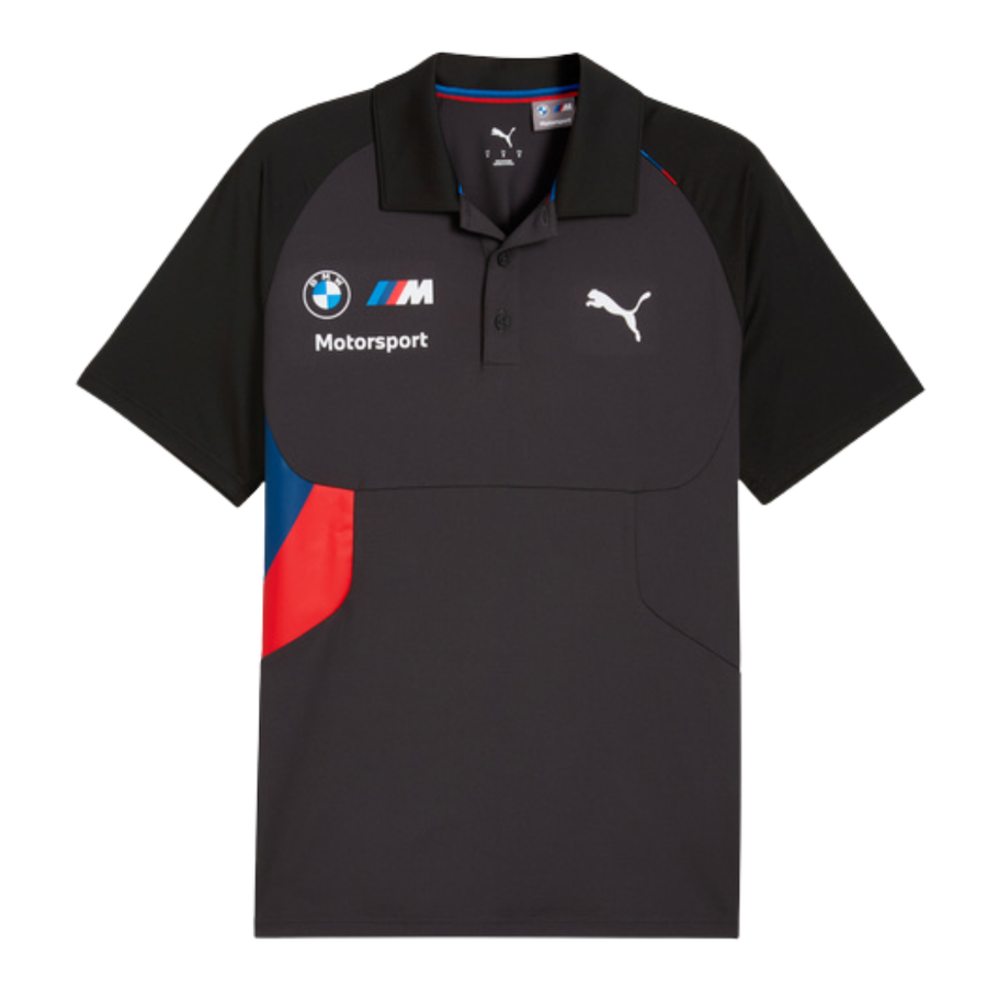 Polo BMW Motorsport PUMATech 2026 Hombre Negro Oficial